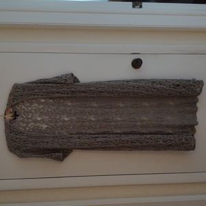 Eileen Fisher lacy sage green sweater 1X